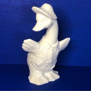 Ceramic Dapper Duck Figurine